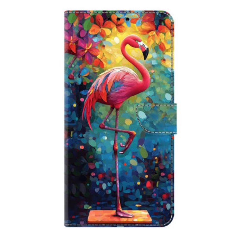 Leren Hoesje Samsung Galaxy S26 Plus Kunstflamingo Bescherming Hoesje