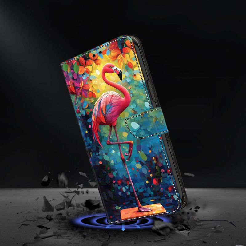 Leren Hoesje Samsung Galaxy S26 Plus Kunstflamingo Bescherming Hoesje