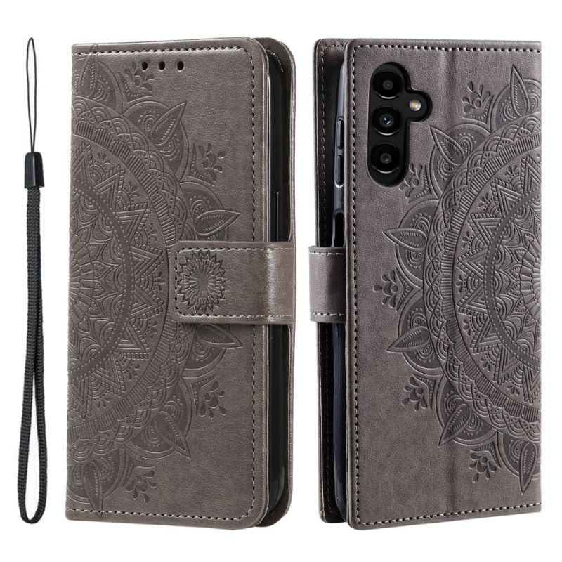 Leren Hoesje Samsung Galaxy S26 Plus Mandala Zon Bescherming Hoesje