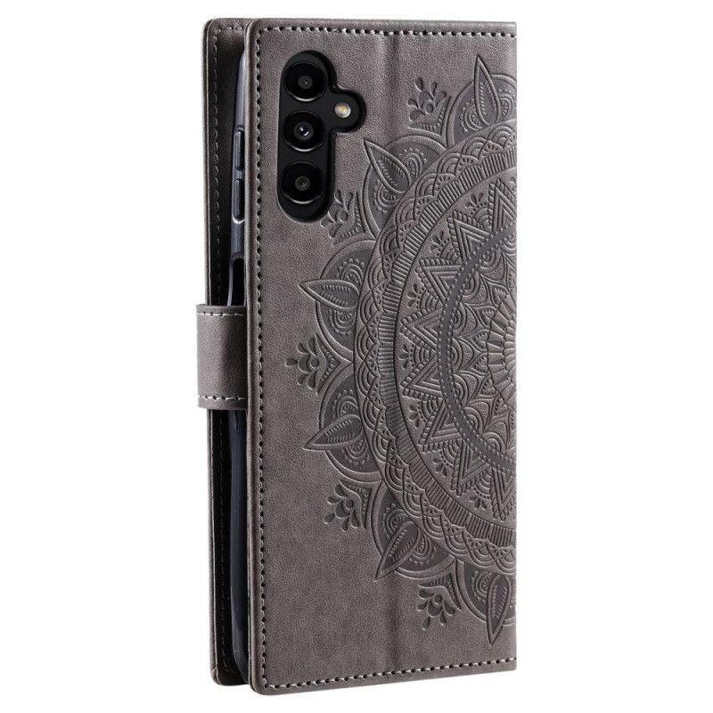Leren Hoesje Samsung Galaxy S26 Plus Mandala Zon Bescherming Hoesje