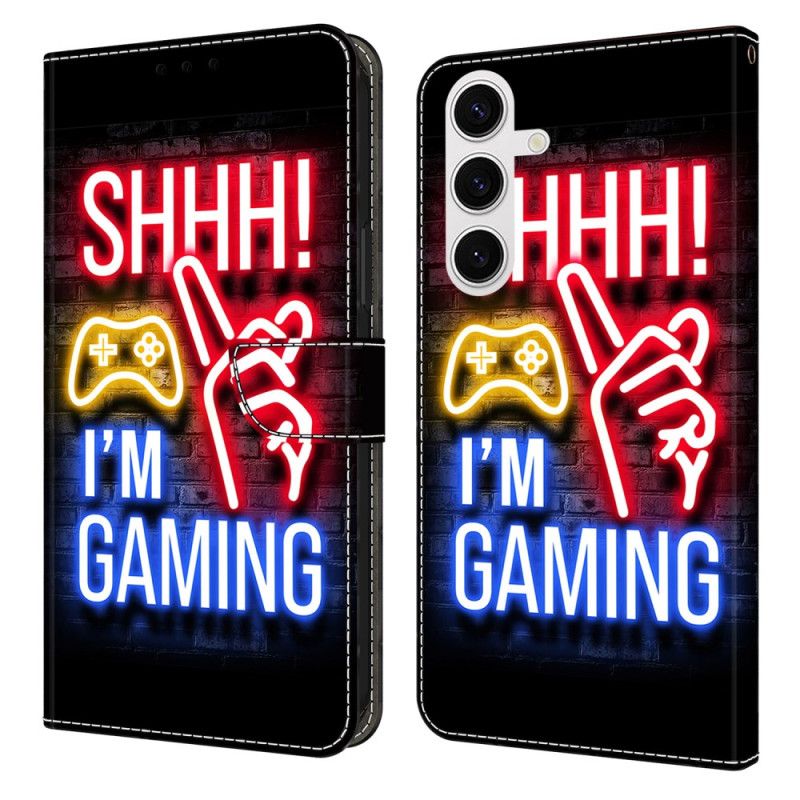 Leren Hoesje Samsung Galaxy S26 Plus Neonpatroon