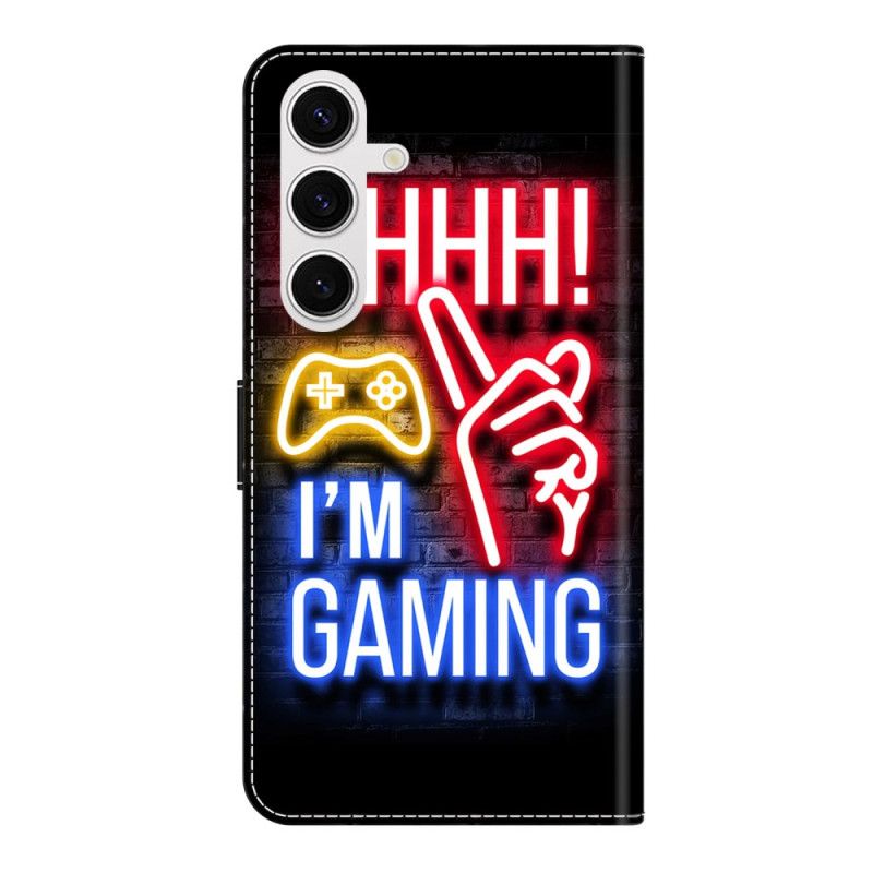 Leren Hoesje Samsung Galaxy S26 Plus Neonpatroon