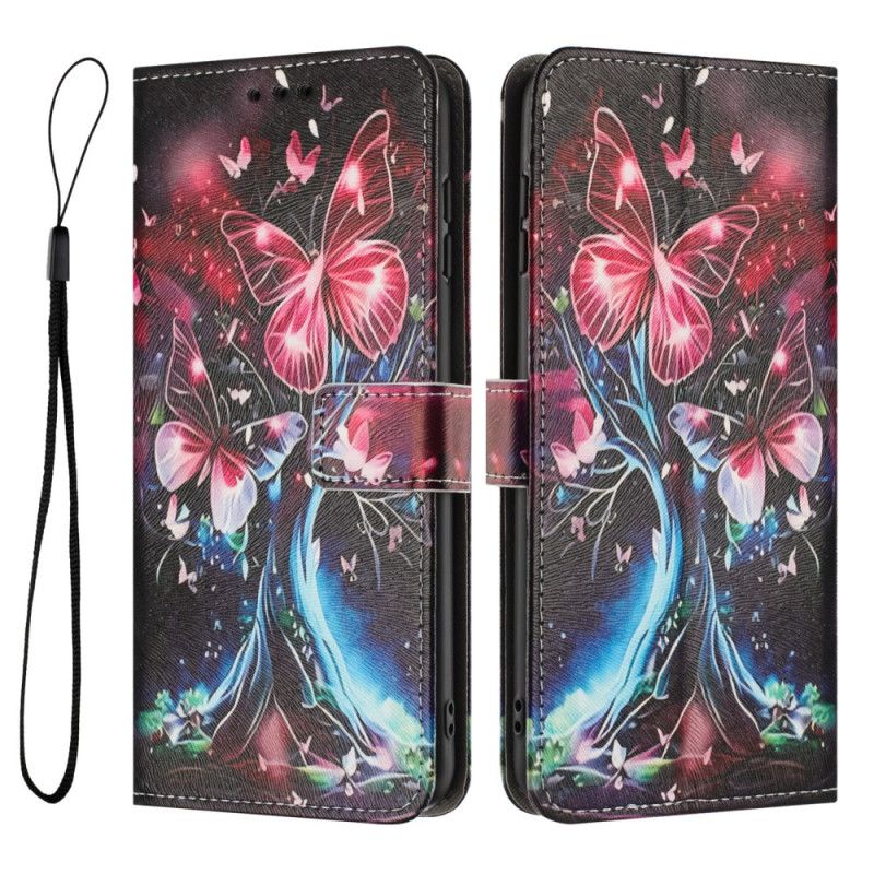 Leren Hoesje Samsung Galaxy S26 Plus Vlinderboom Bescherming Hoesje