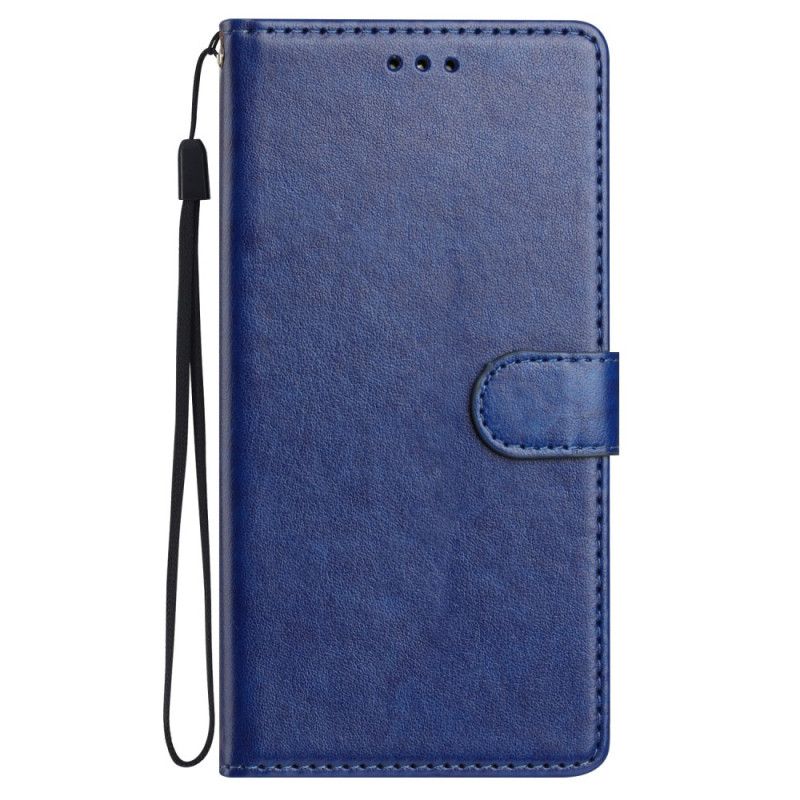 Leren Hoesje Voor Samsung Galaxy S26 Plus Effen Leerlook