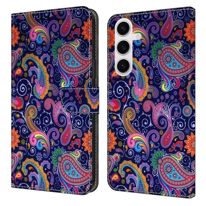 Leren Hoesje Voor Samsung Galaxy S26 Plus Etnische Wijnrank