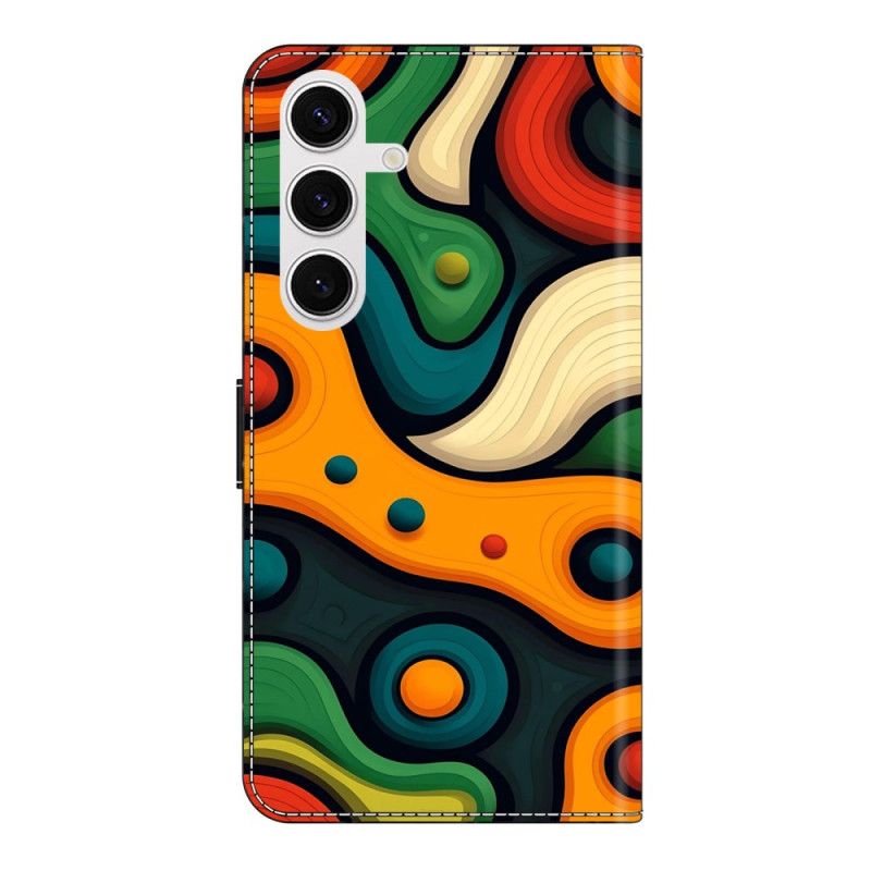 Leren Hoesje Voor Samsung Galaxy S26 Plus Geschilderd Motief