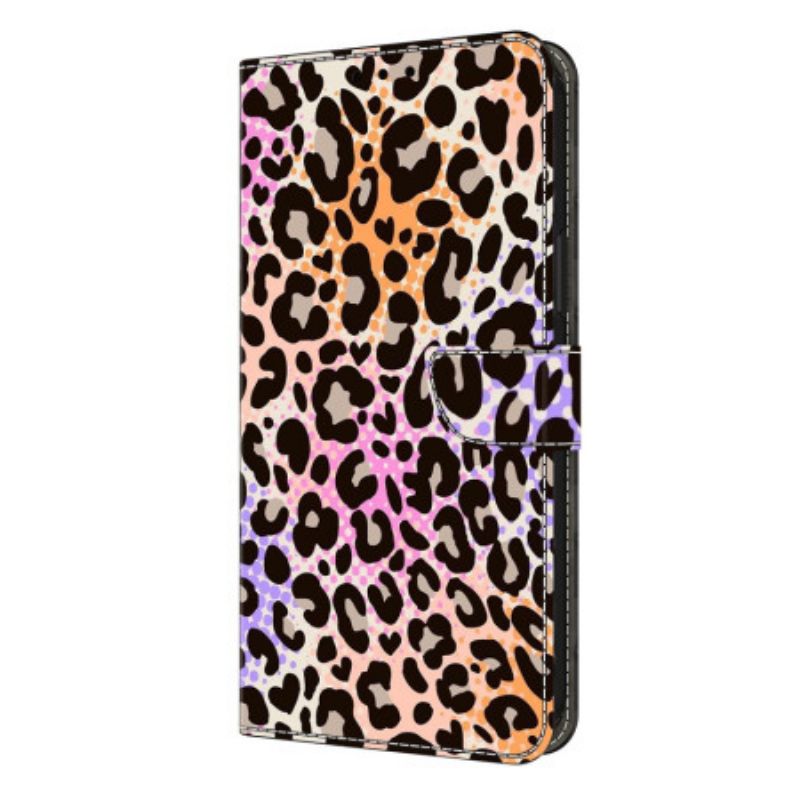 Leren Hoesje Voor Samsung Galaxy S26 Plus Gevlekte Luipaardprint