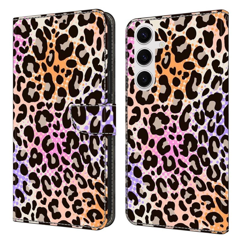 Leren Hoesje Voor Samsung Galaxy S26 Plus Gevlekte Luipaardprint