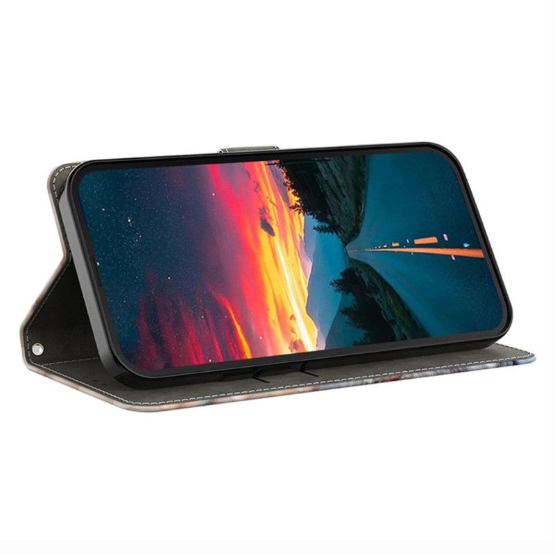 Leren Hoesje Voor Samsung Galaxy S26 Plus Kat Met Hoed