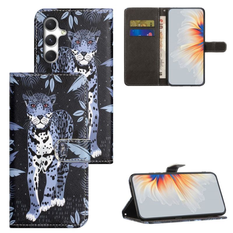 Leren Hoesje Voor Samsung Galaxy S26 Plus Luipaard