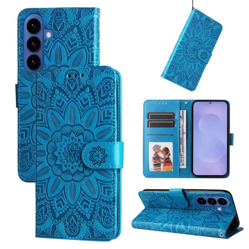Leren Hoesje Voor Samsung Galaxy S26 Plus Mandala