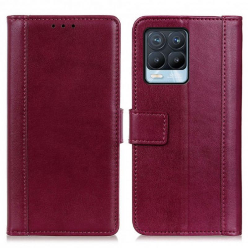 Bescherming Hoesje Realme 8 / 8 Pro Stijl Leer