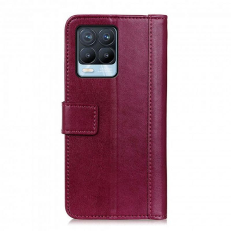 Bescherming Hoesje Realme 8 / 8 Pro Stijl Leer