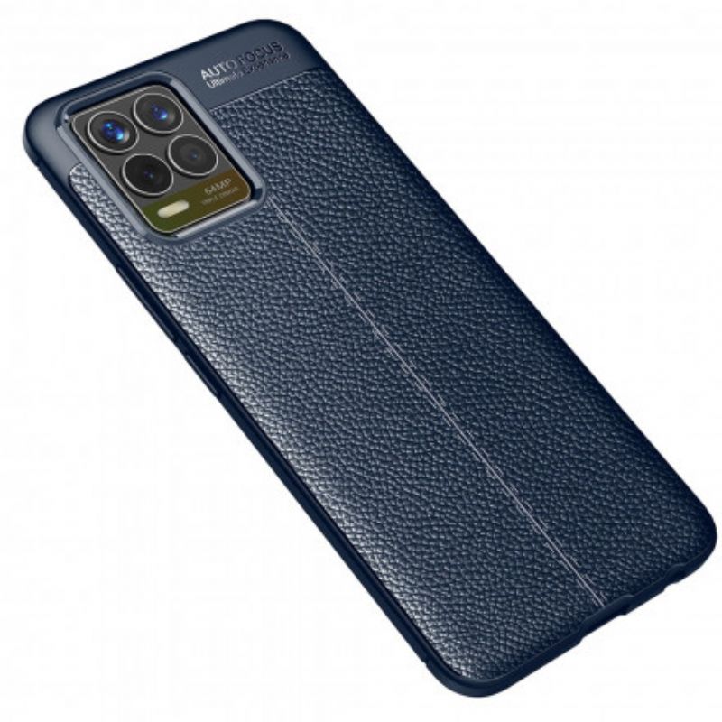 Case Hoesje Realme 8 / 8 Pro Telefoonhoesje Dubbellijns Litchi-leereffect