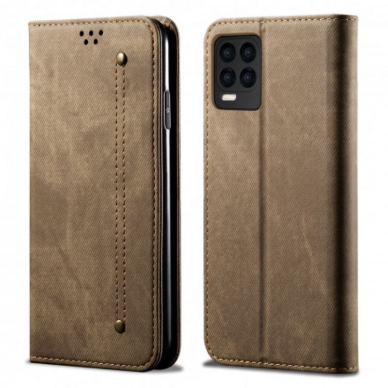 Folio-hoesje Realme 8 / 8 Pro Denim Stof