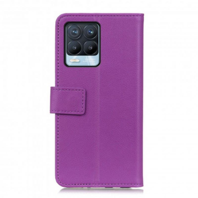Folio-hoesje Realme 8 / 8 Pro Telefoonhoesje Klassiek Kunstleer