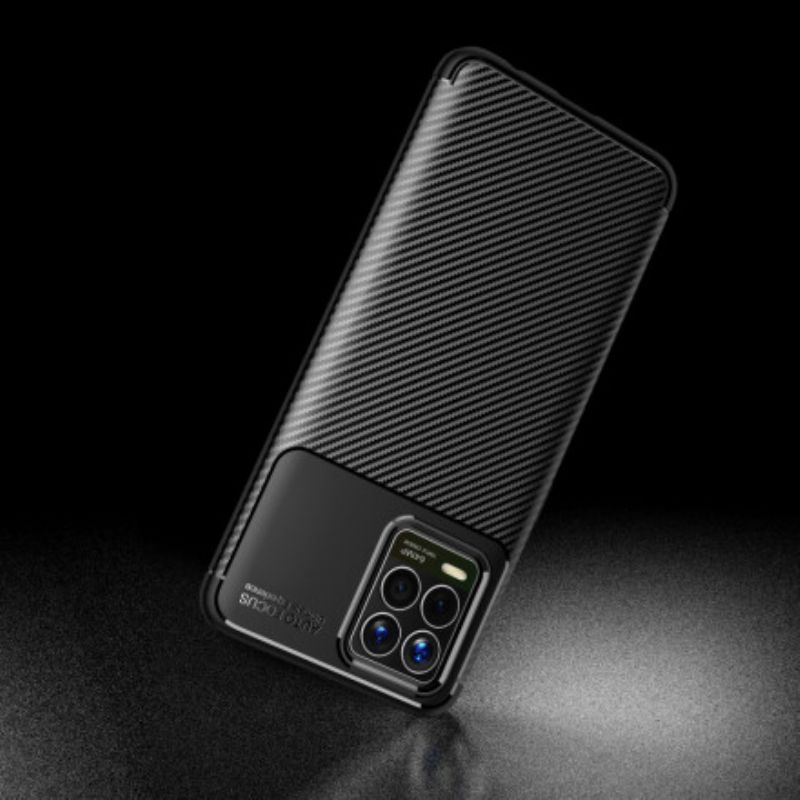 Hoesje Realme 8 / 8 Pro Flexibele Koolstofvezeltextuur Bescherming Hoesje