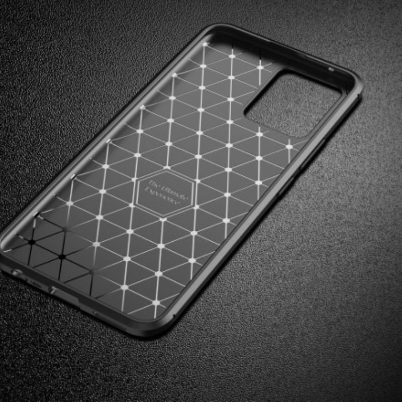 Hoesje Realme 8 / 8 Pro Flexibele Koolstofvezeltextuur Bescherming Hoesje
