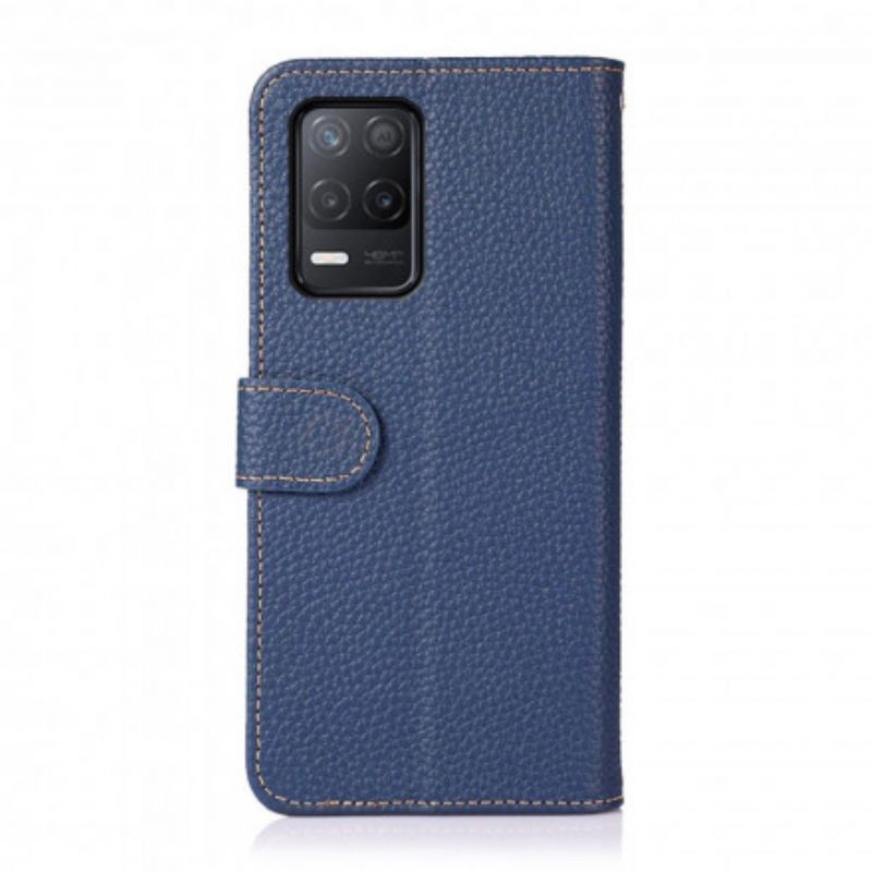 Leren Hoesje Realme 8 / 8 Pro Lychee Leer Khazneh Bescherming Hoesje