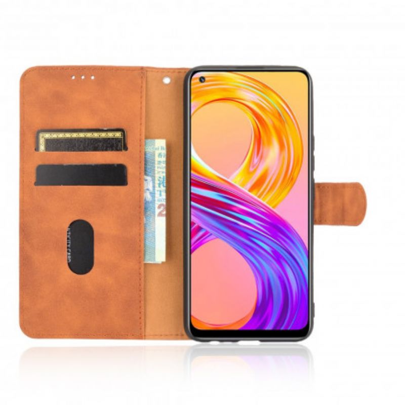Leren Hoesje Voor Realme 8 / 8 Pro Huid-aanraking
