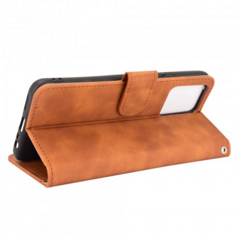 Leren Hoesje Voor Realme 8 / 8 Pro Huid-aanraking