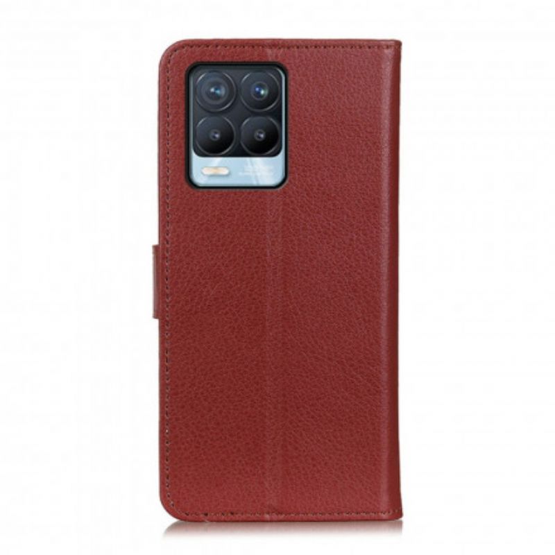 Leren Hoesje Voor Realme 8 / 8 Pro Traditioneel Kunstleer