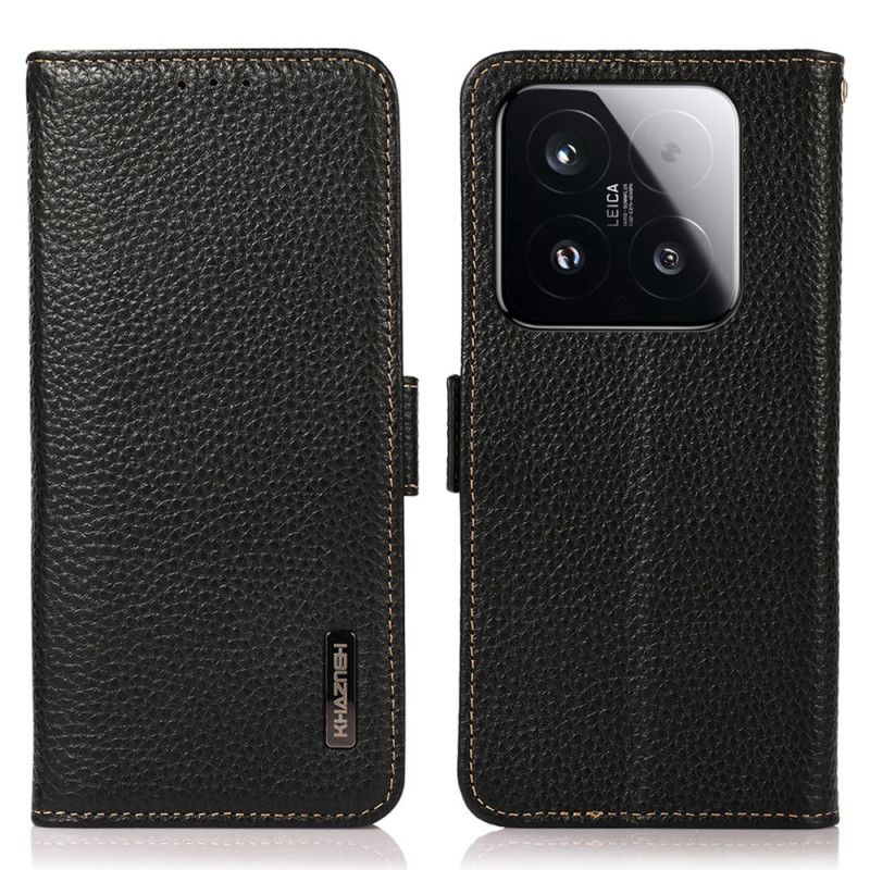 Bescherming Hoesje Xiaomi 15t Echt Leer Met Rfid-blokkering