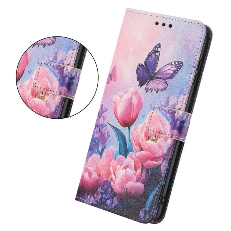 Bescherming Hoesje Xiaomi 15t Roze Tulpen