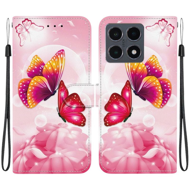 Bescherming Hoesje Xiaomi 15t Roze Vlinders