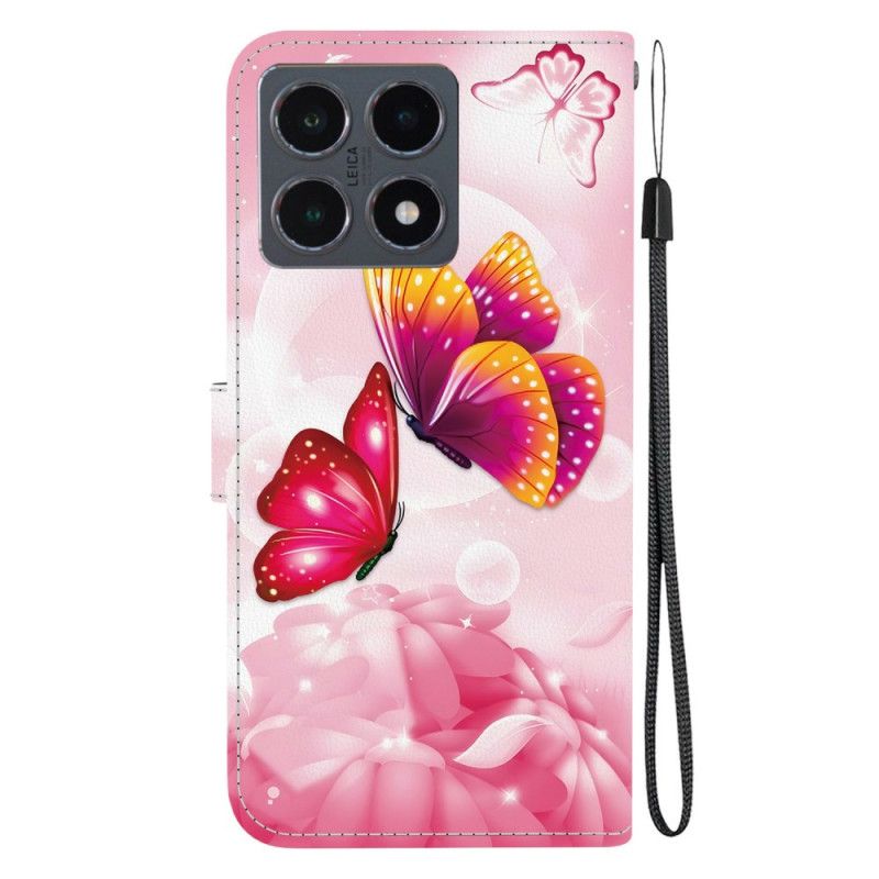 Bescherming Hoesje Xiaomi 15t Roze Vlinders