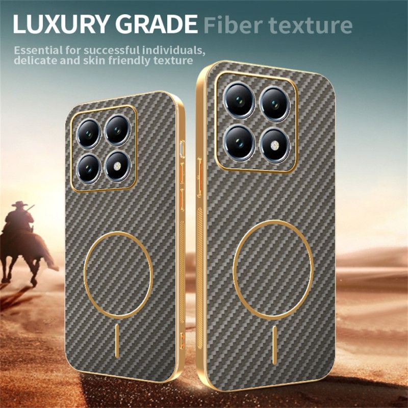 Cover Hoesje Xiaomi 15t Telefoonhoesje Koolstofvezeltextuur