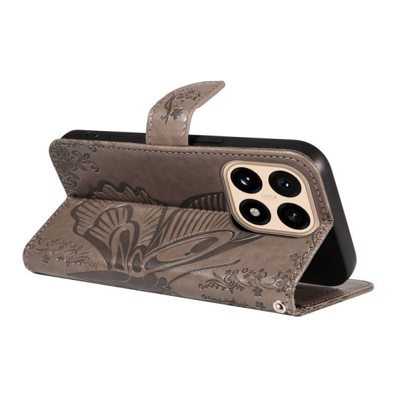 Flip Case Leren Xiaomi 15t Grafische Vlinder