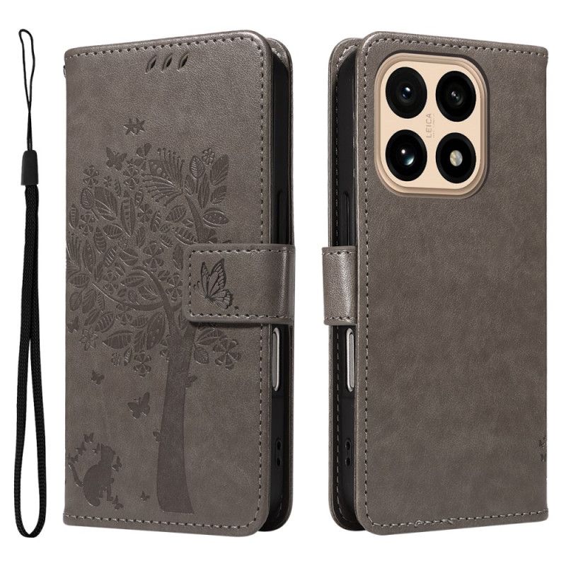 Flip Case Leren Xiaomi 15t Kat En Boom