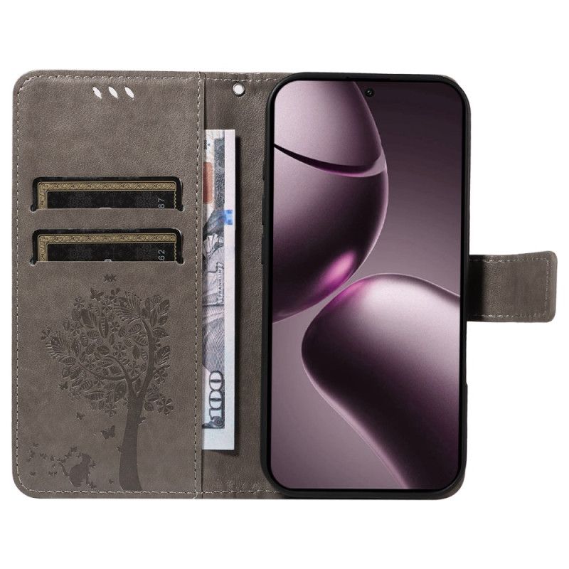 Flip Case Leren Xiaomi 15t Kat En Boom