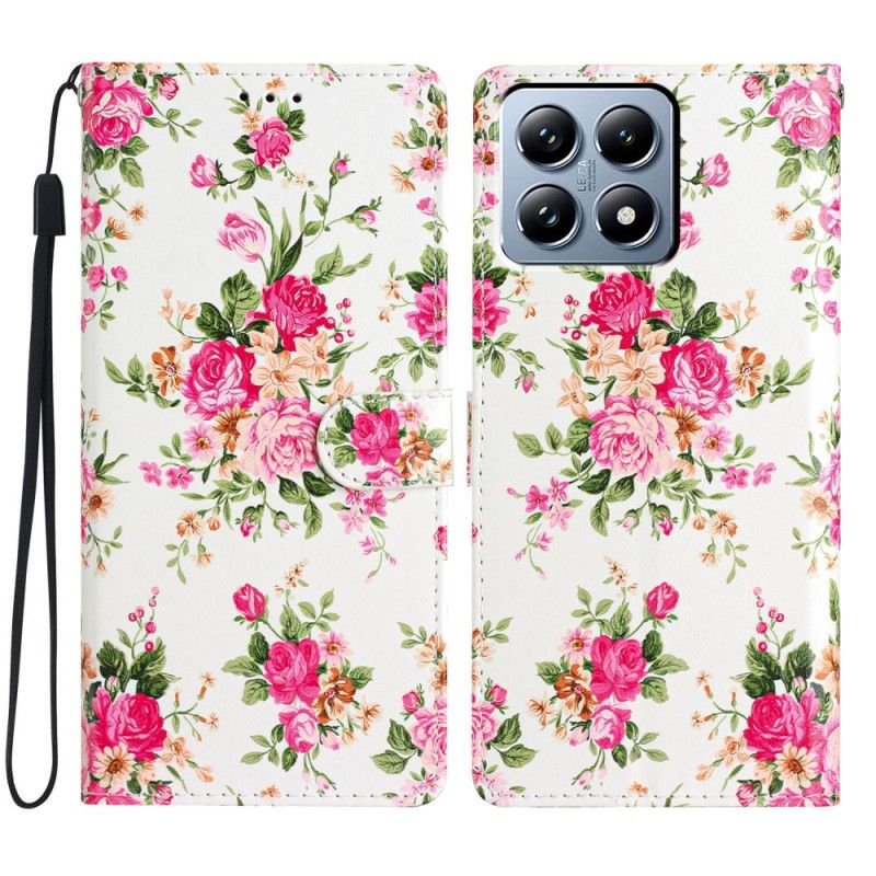 Flip Case Leren Xiaomi 15t Liberty-bloemen