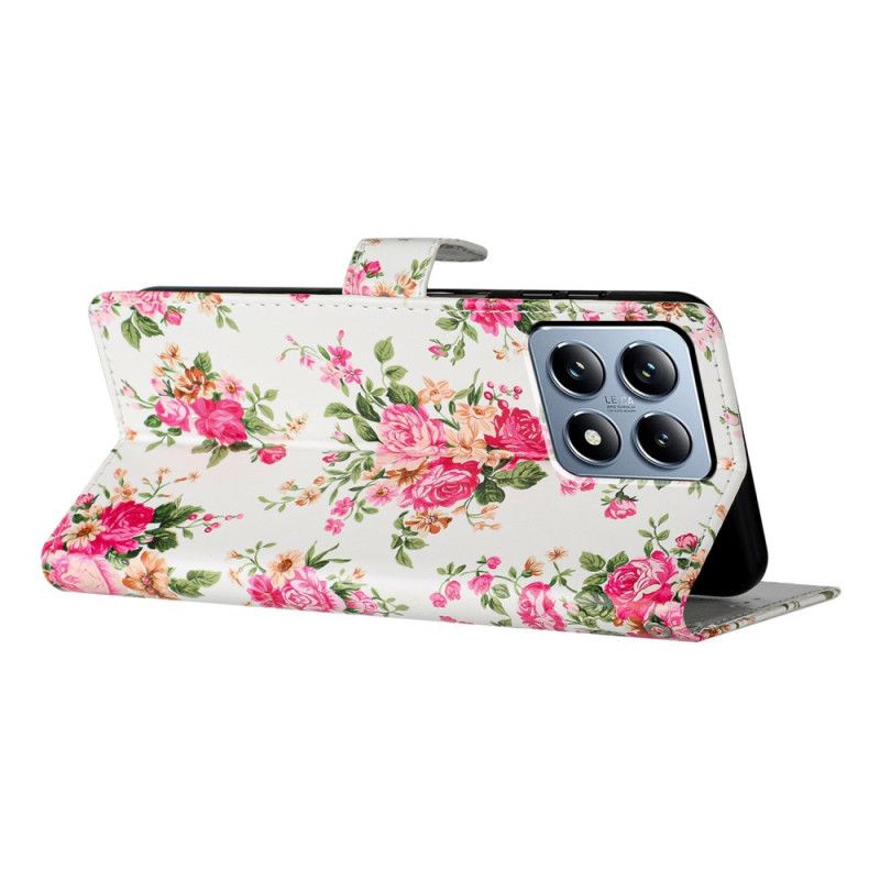 Flip Case Leren Xiaomi 15t Liberty-bloemen