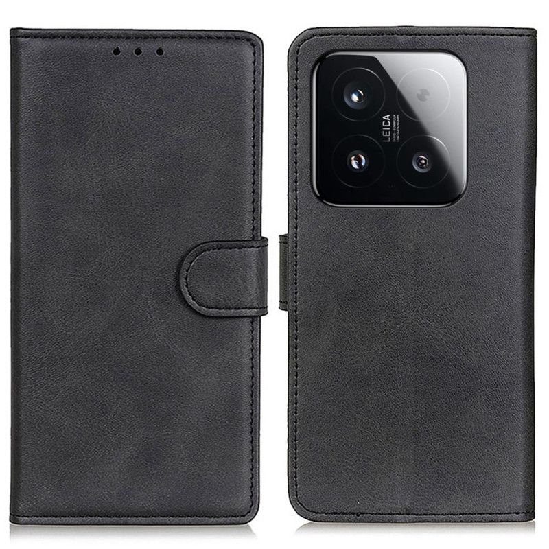 Flip Case Leren Xiaomi 15t Mat Kunstleer