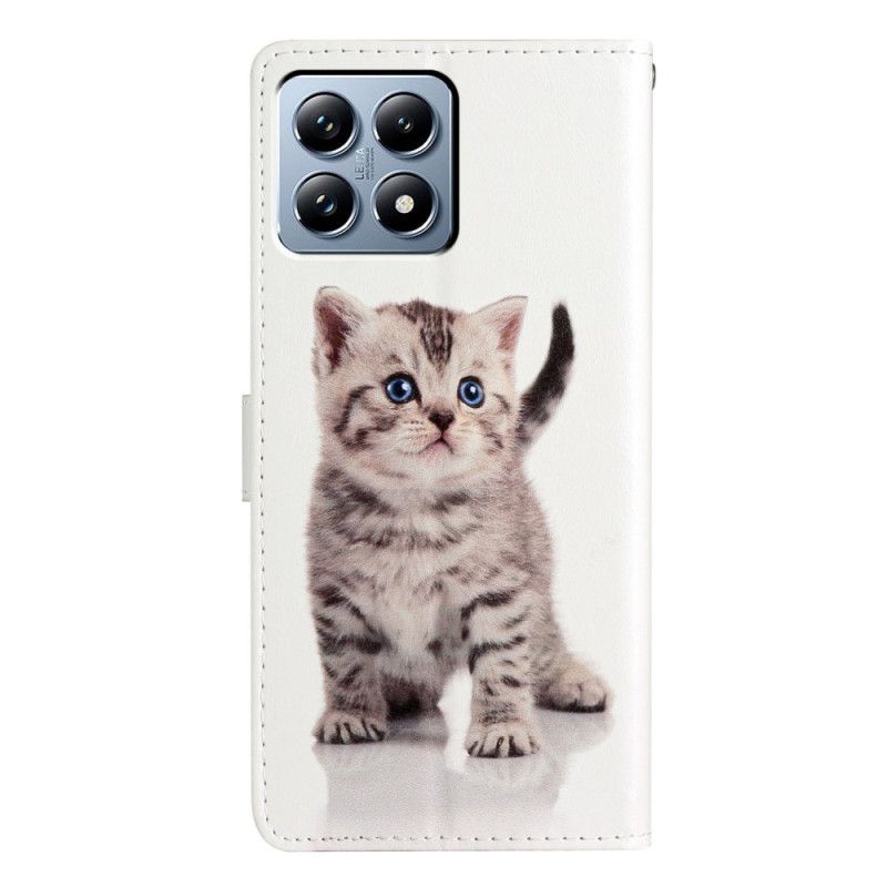 Flip Case Leren Xiaomi 15t Schattige Kat