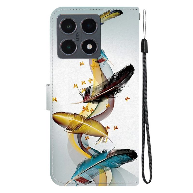 Folio-hoesje Xiaomi 15t Gouden Bladeren