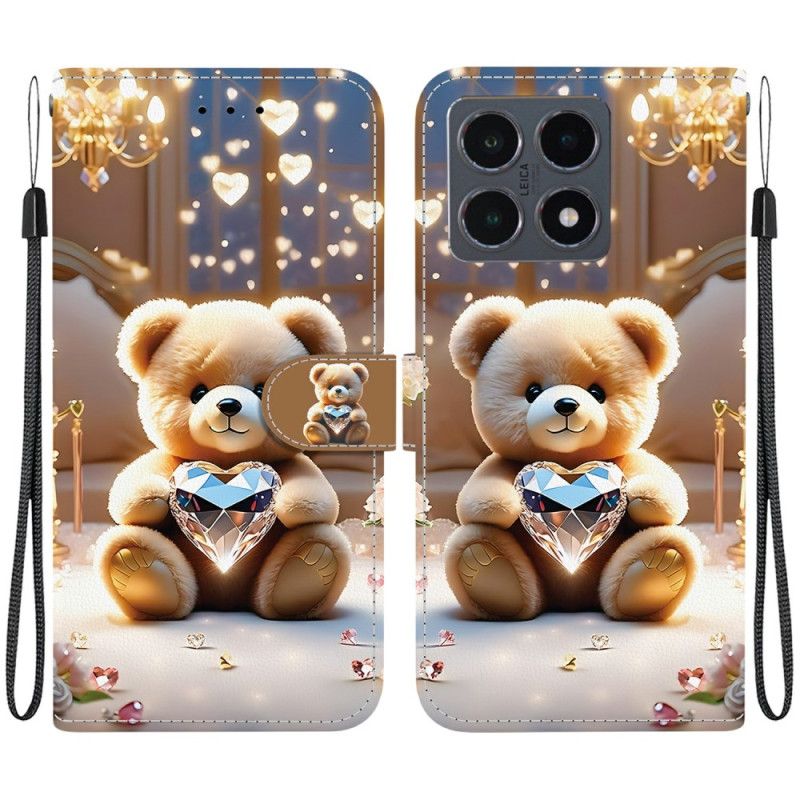 Folio-hoesje Xiaomi 15t Telefoonhoesje Teddybeerliefde