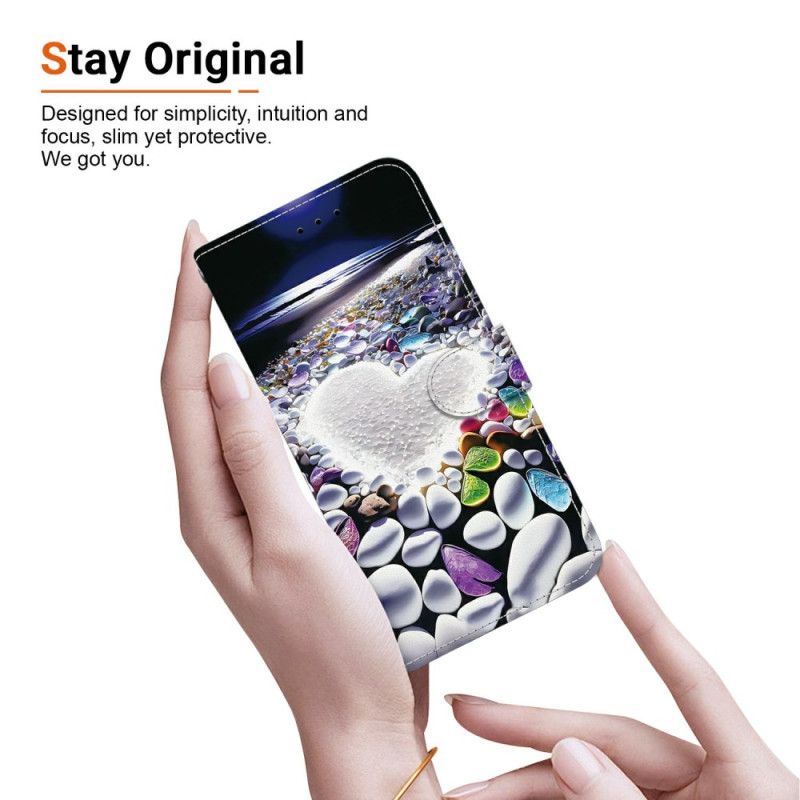 Folio-hoesje Xiaomi 15t Telefoonhoesje Wit Hart