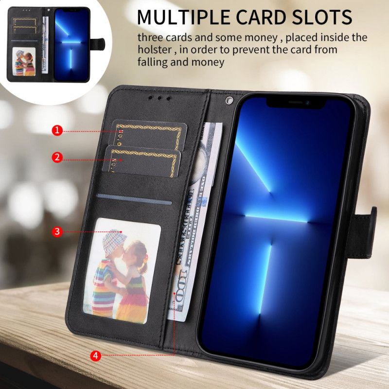 Leren Hoesje Voor Xiaomi 15t Effen Imitatieleer