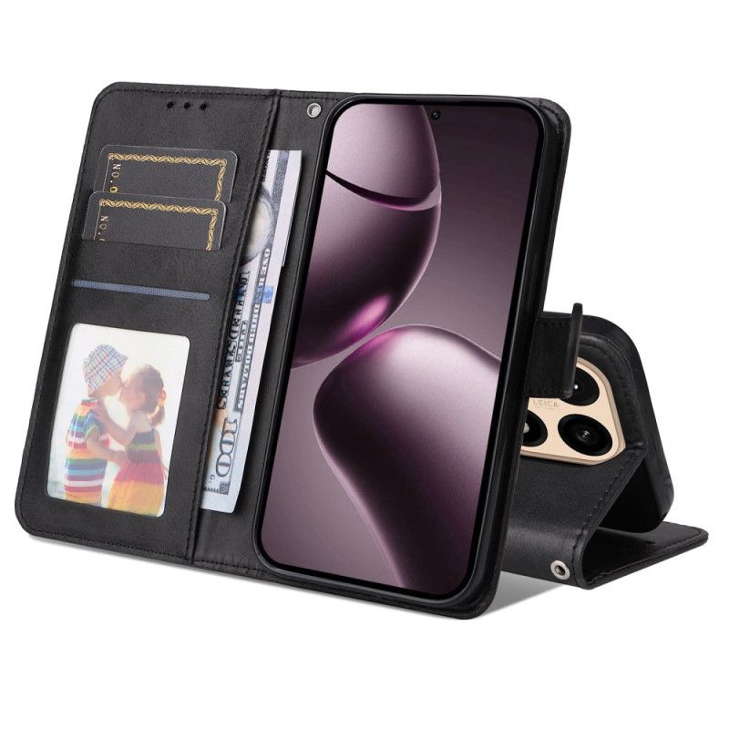 Leren Hoesje Voor Xiaomi 15t Effen Imitatieleer