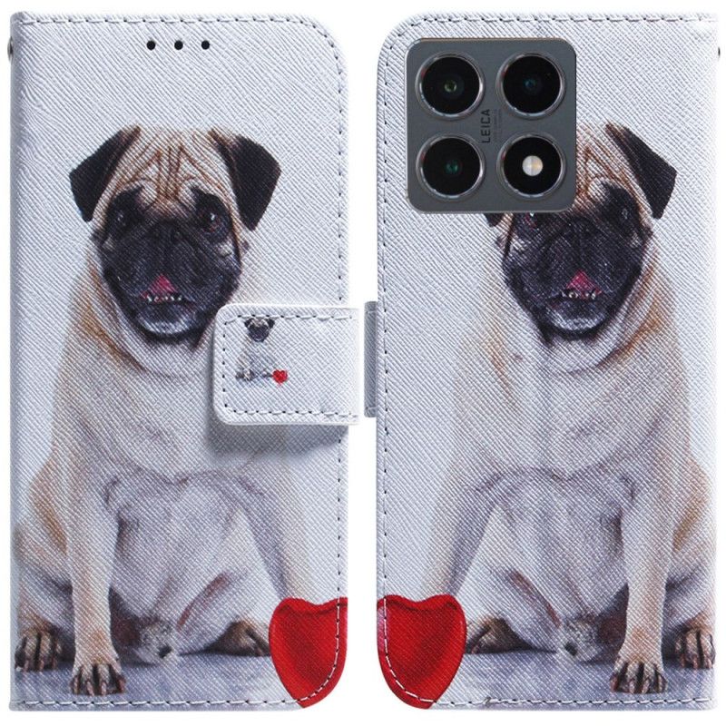 Leren Hoesje Voor Xiaomi 15t Mopshond