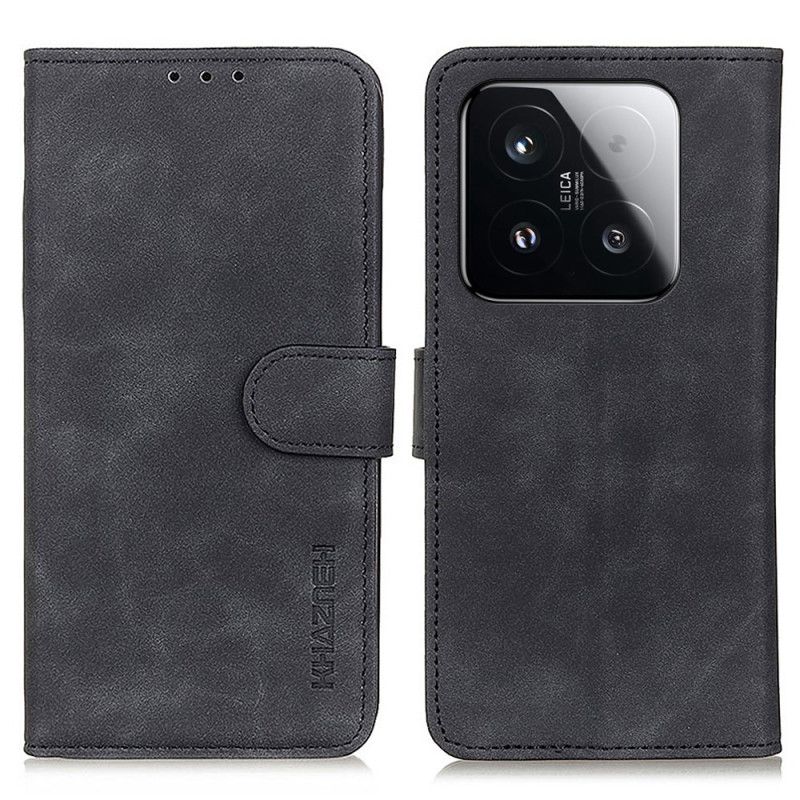 Leren Hoesje Voor Xiaomi 15t Suède-effect Khazneh