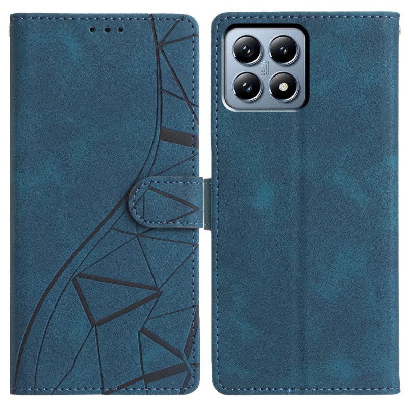 Leren Hoesje Xiaomi 15t Driehoekig Patroon
