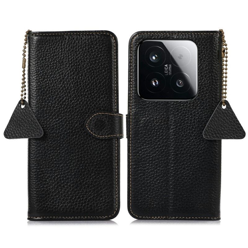 Leren Hoesje Xiaomi 15t Echt Leer Met Rfid-bescherming Bescherming Hoesje