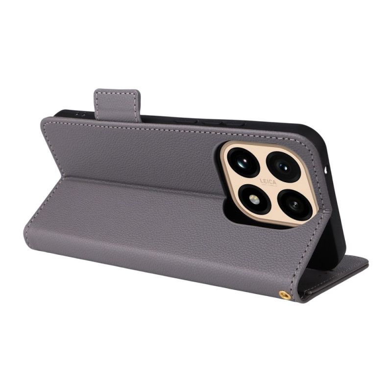 Leren Hoesje Xiaomi 15t Kunstleer Met Band Bescherming Hoesje