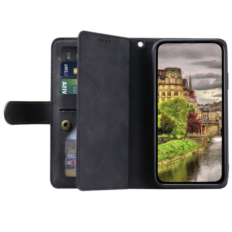 Leren Hoesje Xiaomi 15t Portemonnee Met 9 Kaartsleuven Bescherming Hoesje