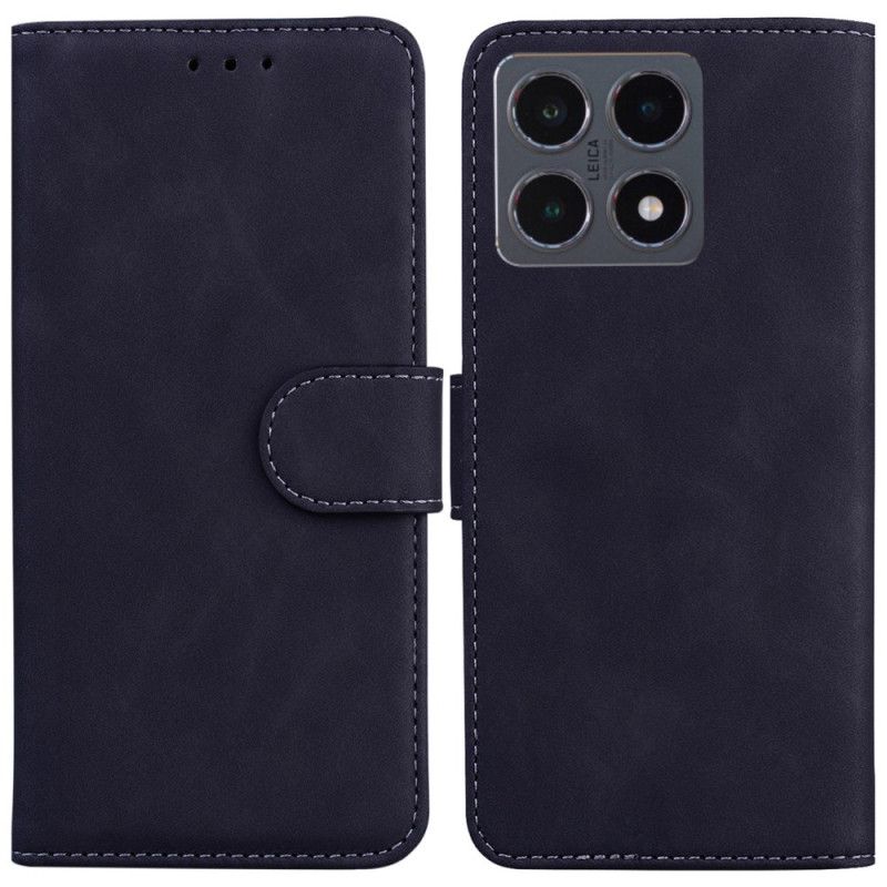 Leren Hoesje Xiaomi 15t Suède Design Bescherming Hoesje